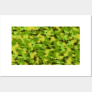 Green Camouflage Posters and Art